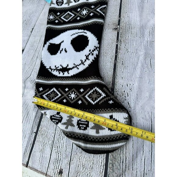 19" Disney The Nightmare Before Christmas Jack Skellington Knit Xmas Stocking - Picture 4 of 4